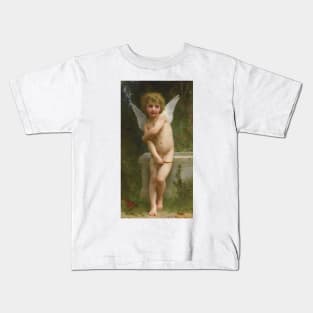 L'amour Pique by William-Adolphe Bouguereau Kids T-Shirt